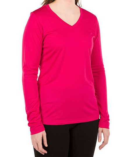 Sport-Tek Women's Competitor Long Sleeve V-Neck Performance Shirt