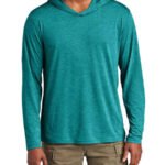 District Perfect Tri-Blend Hooded Long Sleeve T-shirt