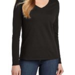 District Women's V.I.T. Long Sleeve V-Neck T-shirt