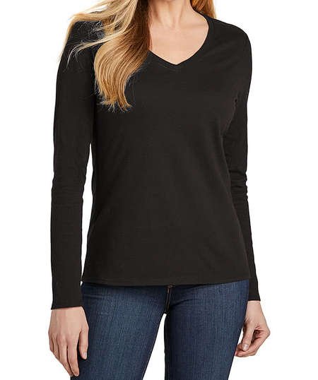 District Women's V.I.T. Long Sleeve V-Neck T-shirt