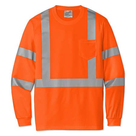 CornerStone Class 3 Mesh Long Sleeve Safety Pocket T-shirt