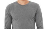 Bella + Canvas Unisex Triblend Long-sleeve T-shirt - Image 9