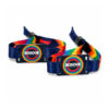Custom RFID Fabric Wristbands with Printed PVC Tags custom printing example