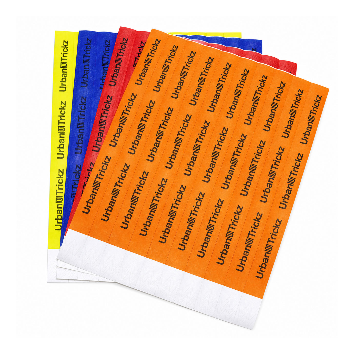 Custom 3/4-Inch Tyvek Admission Wristbands custom printing example