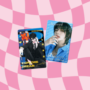 Custom Foil-Stamped Concert Photocards custom artist merchandise printing example