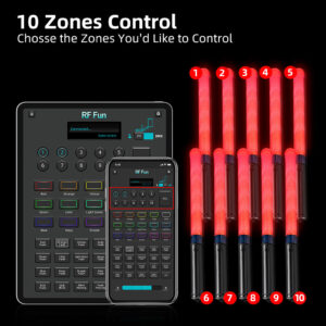 38 cm App LED Stick Kit — 200 Sticks + Transmitter