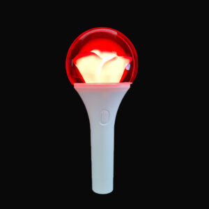 Rose LED light stick illuminated - white handle