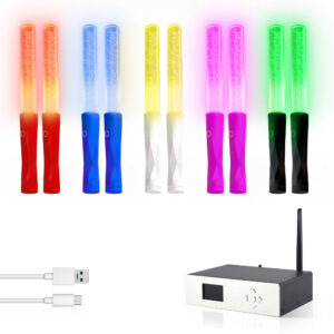 Rechargeable LED Stick Kit — 500 Sticks + App/DMX Transmitter