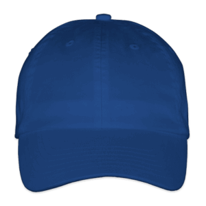 Custom Valucap Bio-Washed Hat – Embroidered in Royal — undecorated garment