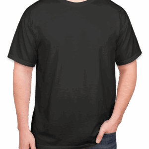 Custom Comfort Colors 100% Cotton T-shirt in Black — undecorated garment