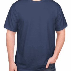 Custom Comfort Colors 100% Cotton T-shirt in Navy — undecorated garment