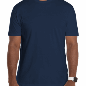 Custom Gildan Softstyle Jersey T-shirt in Navy — undecorated garment
