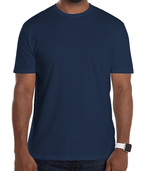 Custom Gildan Softstyle Jersey T-shirt in Navy — undecorated garment