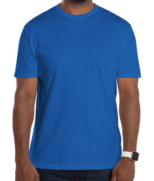 Custom Gildan Softstyle Jersey T-shirt in Royal — undecorated garment
