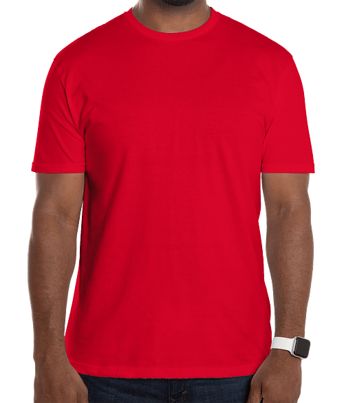 Custom Gildan Softstyle Jersey T-shirt in Red — undecorated garment