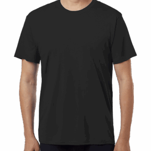 Custom AllPro Interlock UPF 50 Performance Shirt in Black — undecorated garment