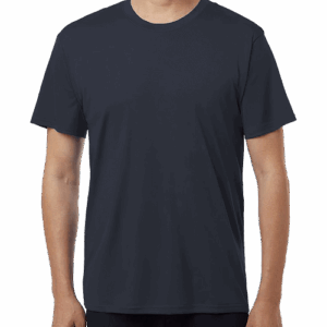 Custom AllPro Interlock UPF 50 Performance Shirt in Navy — undecorated garment