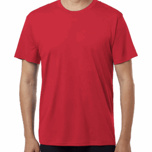 Custom AllPro Interlock UPF 50 Performance Shirt in Red — undecorated garment