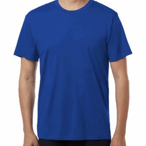 Custom AllPro Interlock UPF 50 Performance Shirt in Royal — undecorated garment