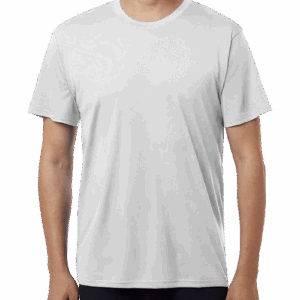 Custom AllPro Interlock UPF 50 Performance Shirt in White — undecorated garment