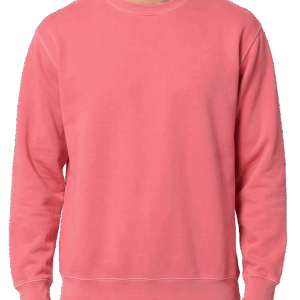 Custom Comfort Colors Crewneck Sweatshirt in Watermelon — undecorated garment
