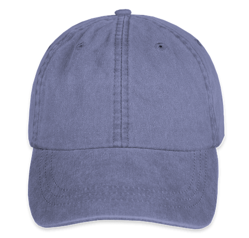 Custom Adams Pigment Dyed Hat – Embroidered in Royal — undecorated garment