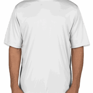 Custom Team 365 Zone Performance Shirt in White — undecorated garment