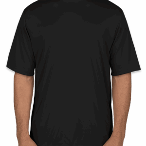 Custom Team 365 Zone Performance Shirt in Black — undecorated garment