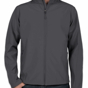 Custom Port Authority Core Fleece Lined Soft Shell Jacket – Embroidered in Battleship Grey — undecorated garment