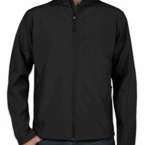 Custom Port Authority Core Fleece Lined Soft Shell Jacket – Embroidered in Black — undecorated garment