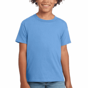 Gildan Youth Softstyle Jersey T-shirt in Carolina Blue - undecorated garment