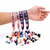 Custom Full-Color Satin Fabric Wristbands custom printing example