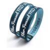 Custom Elastic Fabric Wristbands custom printing example