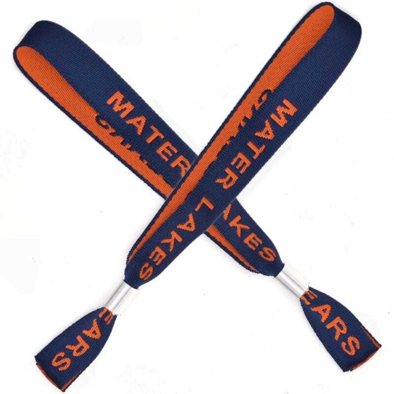 Custom Woven Festival Wristbands custom printing example