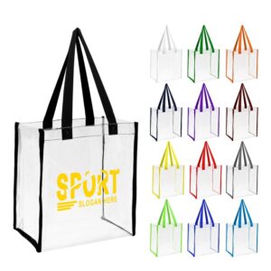 Custom Clear Concert Tote Bags - real product example