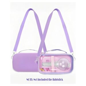 Clear Purple Light Stick Carrying Case - real product example