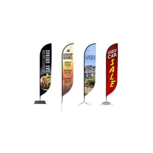 Custom Concert Feather Flags product example
