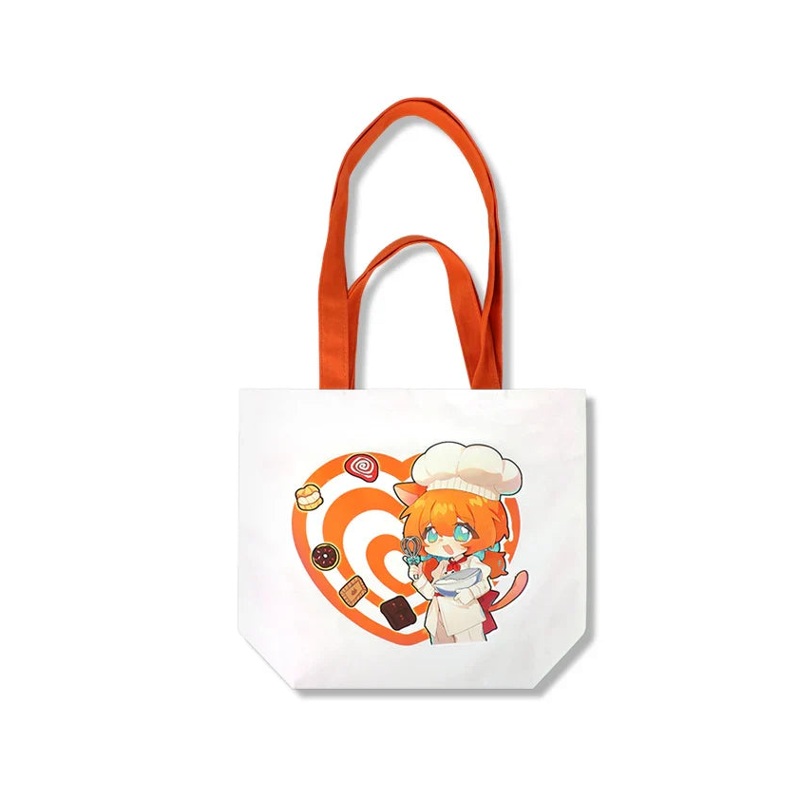 Custom Convertible Canvas Fan Tote Bags - real product example