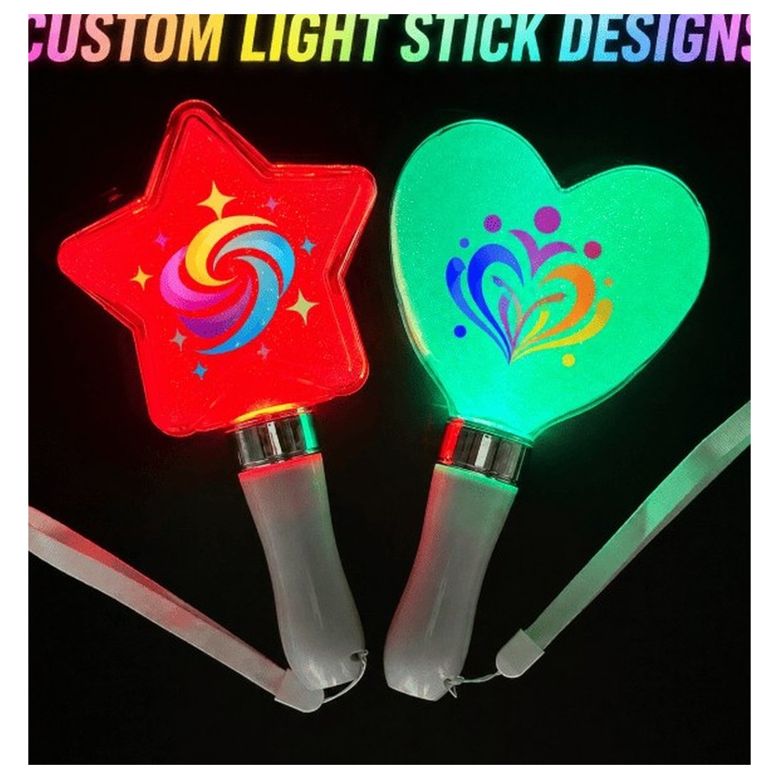 Custom Shaped Acrylic LED Light Stick product image