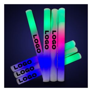 Custom 360° Full-Color Printed LED Foam Sticks illustrative product photo