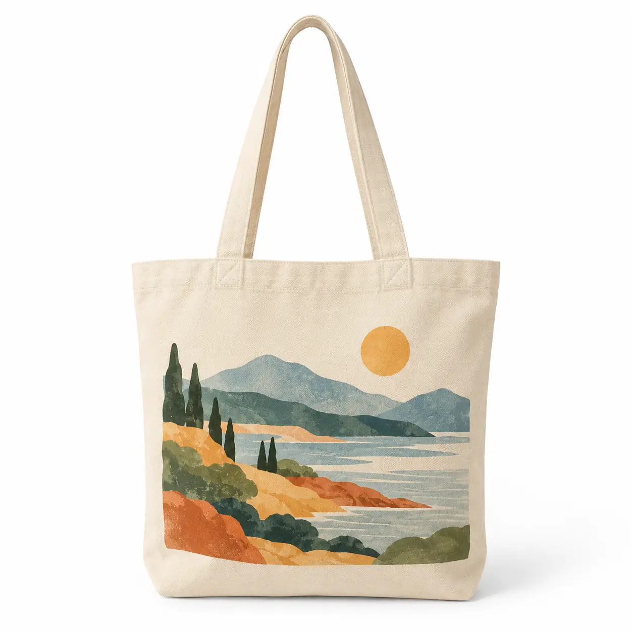 Custom Full-Color Cotton Tote Bags - example custom printing