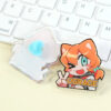Custom Clear Acrylic Pins actual product photo