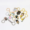Custom Hard Enamel Metal Keychains actual product photo