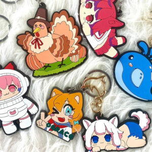 Custom Molded PVC Rubber Keychains actual product photo
