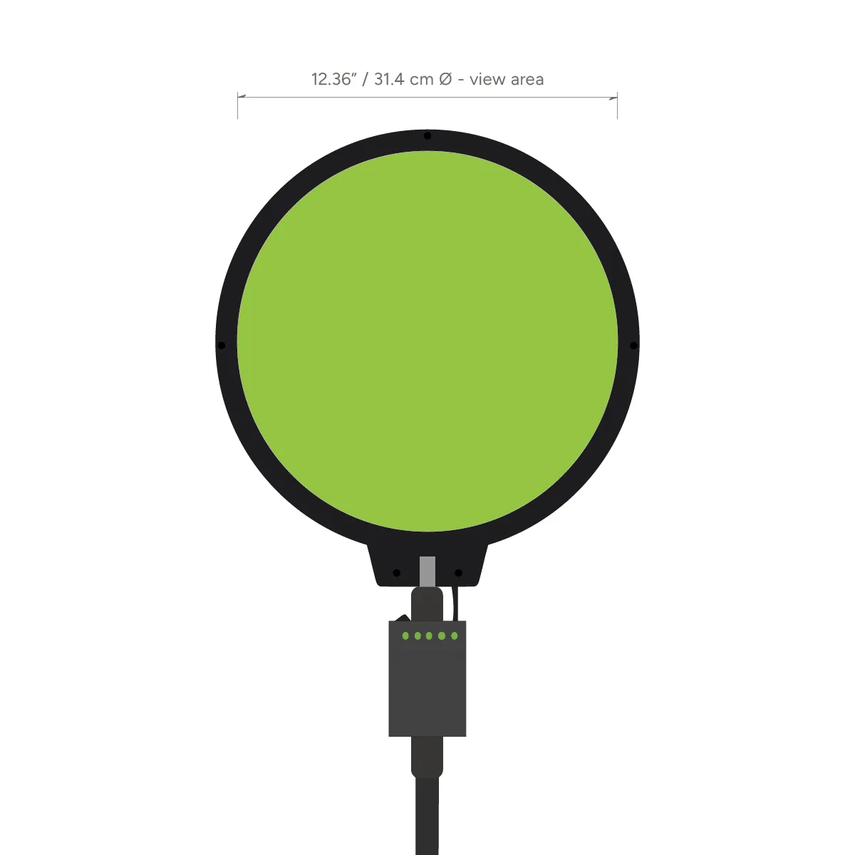Custom 14-inch Round LED Fan Sign - Product view 3