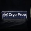 Custom Battery-Powered Edge-Lit Acrylic Name & Fan Sign - Product view 3