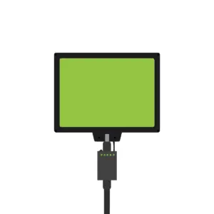 Custom 14-inch Rectangular LED Fan Sign - Product view 1