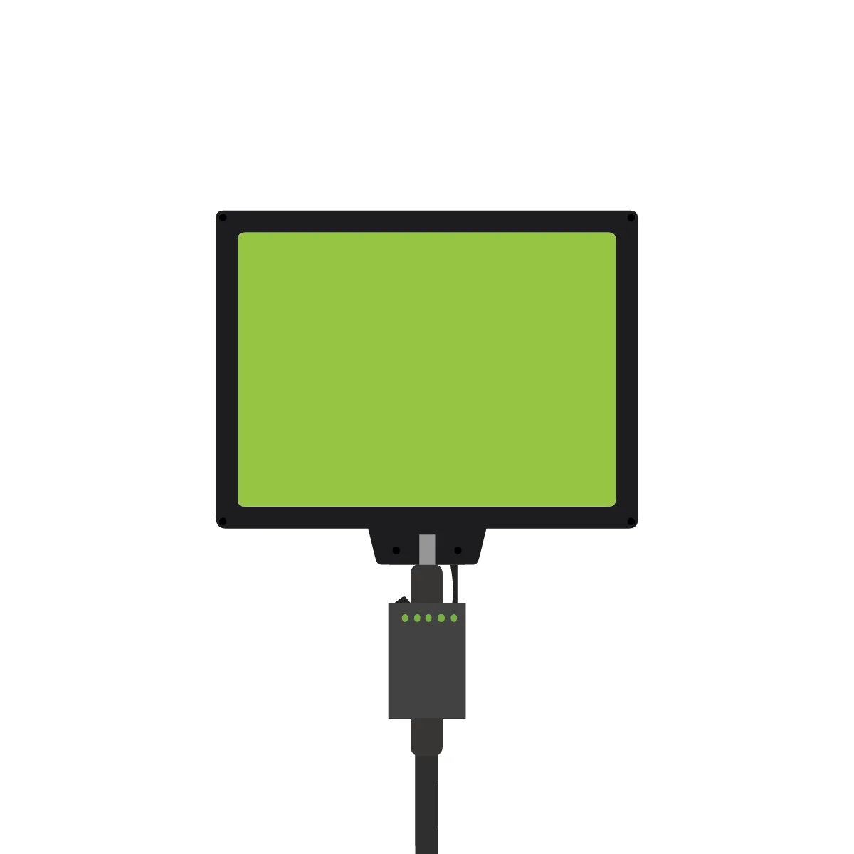 Custom 14-inch Rectangular LED Fan Sign - Product view 1