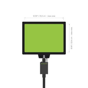 Custom 14-inch Rectangular LED Fan Sign - Product view 3