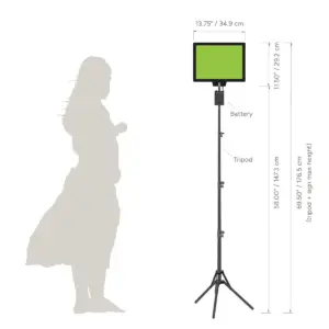 Custom 14-inch Rectangular LED Fan Sign - Product view 5